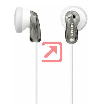 Слушалки Sony Headset MDR-E9LP grey