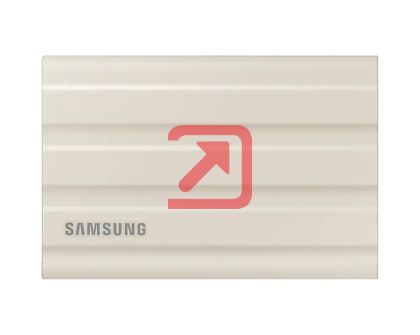Твърд диск Samsung Portable NVME SSD T7 Shield 1TB , USB 3.2 Gen2, Rugged, IP65, Read 1050 MB/s Write 1000 MB/s, Beige