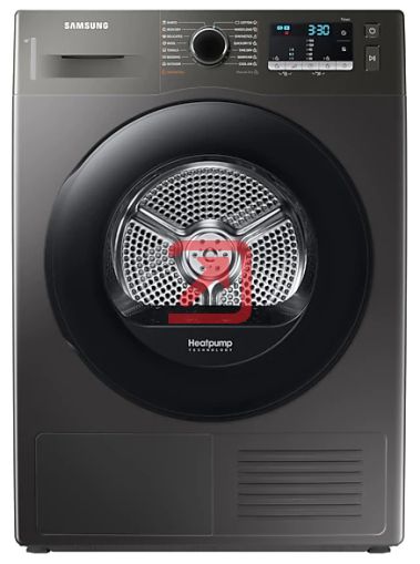 Сушилня Samsung DV90TA040AX/LE, Tumble Dryer with Heat Pump technology, 9kg, A++, Wrinkle prevention, Quick Dry 35 ', Stainless steel, Black door