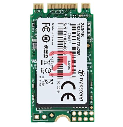 Твърд диск Transcend 240GB, M.2 2242 SSD 420S, SATA3, TLC