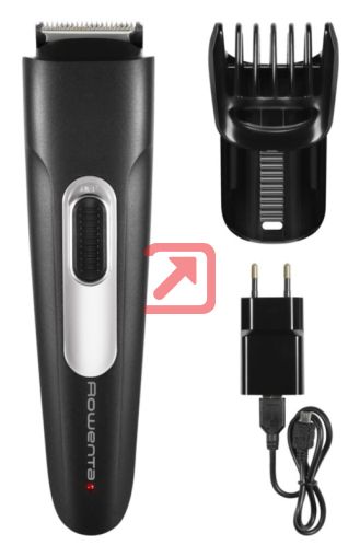 Тример Rowenta TN2801F4 Beard trimmer Stylis Easy, minimum cutting length 0.5mm, precision setting 1mm, 3 day beard function, beard cutting length adjustment range 0.5 to 10 mm, 11 beard cutting length positions, classic or USB Charging Beard comb locking