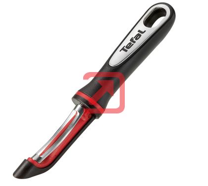 Белачка Tefal K2071014, Ingenio, Peeler, Kitchen tool, Stainless steel blades, 30x9.8x3.6cm, Up to 230°C, Dishwasher safe, black and red