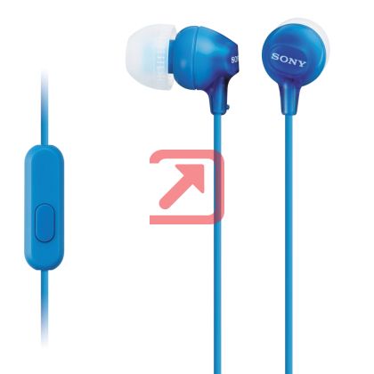 Слушалки Sony Headset MDR-EX15AP blue