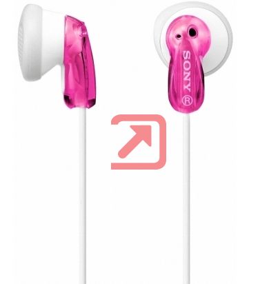 Слушалки Sony Headset MDR-E9LP pink