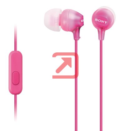 Слушалки Sony Headset MDR-EX15AP pink
