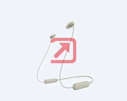 Слушалки Sony Headset WI-C100, taupe