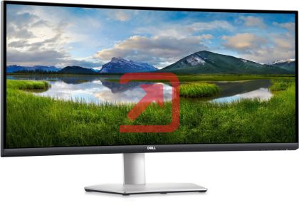 Монитор Dell S3422DW, 34" Curved  AG LED 21:9, VA, 4ms, 3000:1, 300 cd/m2, WQHD (3440x1440), 99% Srgb, 90% DCI-P3, HDMI, DP, USB 3.0 hub, Dual 5W speakers,ComfortView, Audio Line-out, Height Adjustable, Tilt, Black