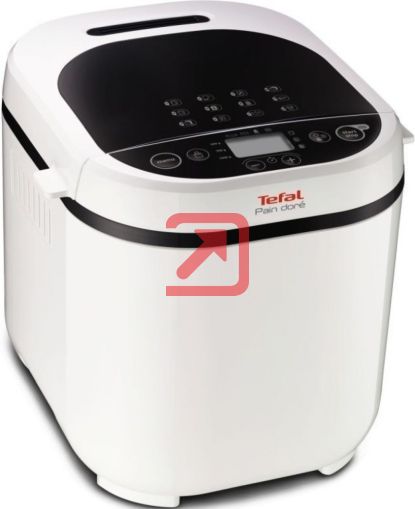 Хлебопекарна Tefal PF210138, Pain Dore, Breadmaker, 500/750/1 kg, 12 automatic programs, 720W, 3 Levels of crust roasting, LCD display, delayed start, white