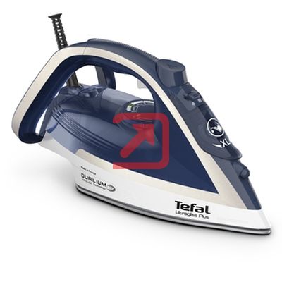 Ютия Tefal FV6812E0, Ultragliss Plus, 2800W, white&blue red, 0-50g/min, shot 260g/min, Durilium AirGlide Plus soleplate, automatic steam, AD, water tank 300 ml