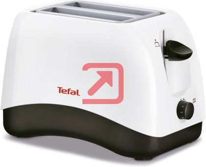 Тостер Tefal TT130130, Delfini 2, Toaster, 850W, 2 Hole, 7 Stage thermostat, Stop function, Defrosting, Reheating, white