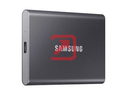 Твърд диск Samsung Portable SSD T7 2TB, USB 3.2, Read 1050 MB/s Write 1000 MB/s, Titan Gray