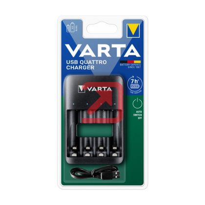 Зарядно устройство Varta USB Quattro Charger За 2/4 бр. батерии AA/AAA