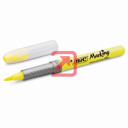 Текст маркер Bic Marking FlexОбъл връх 1-5 mm Жълт