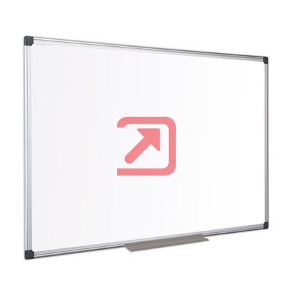 Бяла дъска Bi-OfficeНемагнитна, с алуминиева рамка 90x120 cm