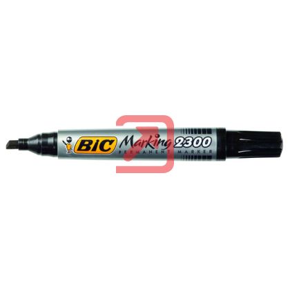 Перманентен маркер Bic 2300Скосен връх 3.1-5.3 mm Черен