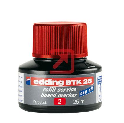Мастило Edding BTK-25 За маркери за бяла дъска, 25 ml Червено