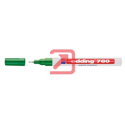 Paint маркер-тънкописец Edding 780 Объл метален връх 0.8 mm Зелен