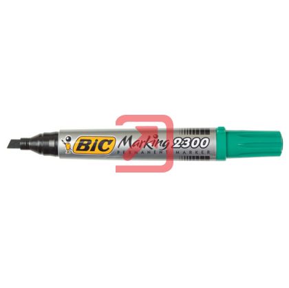 Перманентен маркер Bic 2300 Скосен връх 3.1-5.3 mm Зелен