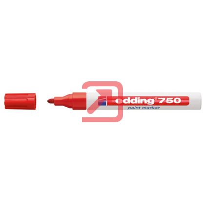 Paint маркер Edding 750 Объл връх 2-4 mm Червен