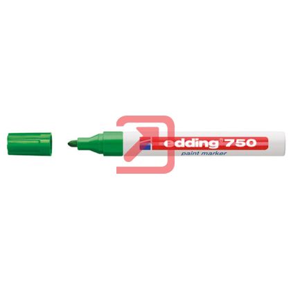 Paint маркер Edding 750 Объл връх 2-4 mm Зелен