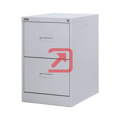 Шкаф за висящи папки Silverline Midi FCMI2A Единичен с 2 чекмеджета, 39.8x62.2x71.1 cm, Сив
