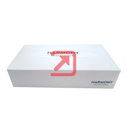 Козметични кърпи Harmony Prima 100% целулоза, двупластови 100 бр. в кутия Бели