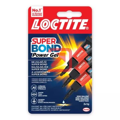 Лепило Loctite Super Bond Power Gel Моментно 3х1 g в блистер