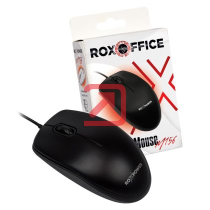 Мишка ROXPOWER ROXOFFICE M156 Оптична, USB, Черна