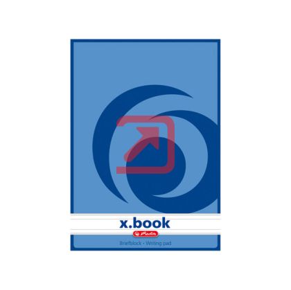 Бележник Herlitz X-book Меки сини корици, А5 50 л. с редове