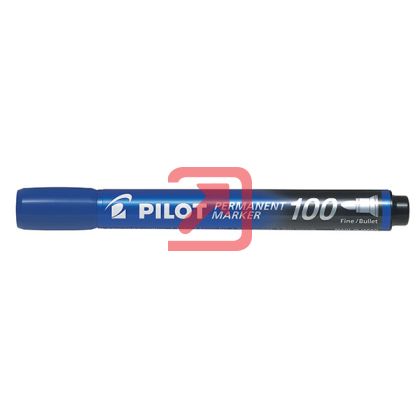 Перманентен маркер Pilot 100 Объл връх 2-5.0 mm Син