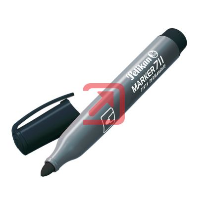 Перманентен маркер Pelikan 711 Объл връх 1.5 mm Черен