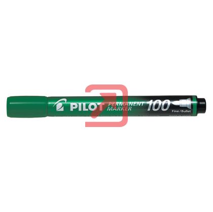 Перманентен маркер Pilot 100 Объл връх 2-5.0 mm Зелен