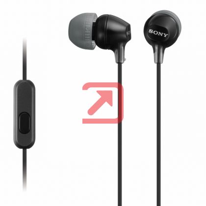 Слушалки Sony Headset MDR-EX15AP Черни