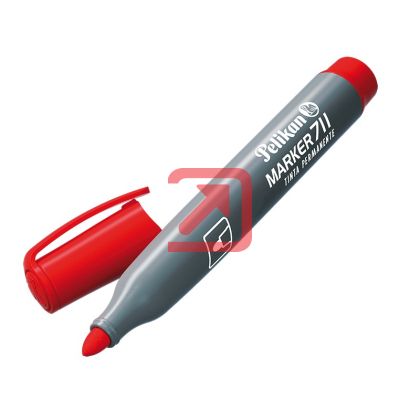 Перманентен маркер Pelikan 711 Объл връх 1.5 mm Червен