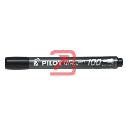Перманентен маркер Pilot 100 Объл връх 2-5.0 mm Черен