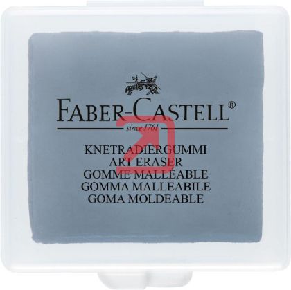 Хлебна гума Faber-Castell Сива в пластмасова кутийка