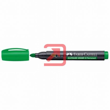Перманентен маркер Faber-Castell Multimark Winner 52 Объл връх 2.8 mm Зелен