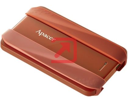 Твърд диск Apacer AC533, 1TB 2.5" SATA HDD USB 3.2 Portable Hard Drive Plastic / Rubber Garnet red