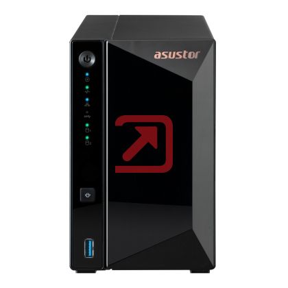 Мрежов сторидж Asustor AS3302T_V2, 2 bay NAS, Realtek RTD1619B, Quad-Core, 1.7GHz (not ex.), 2.5GbE x1, USB3.2 Gen1 x3, WOW (Wake on WAN), Ttoolless installation, with hot-swappable tray, hardware encryption, MyArchive, EZ connect, EZ Sync, WoL, System Sl