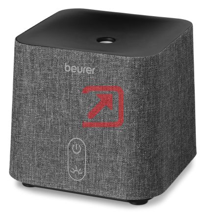 Ароматизатор Beurer LA 35 Aroma diffuser, Micro-fine ultrasonic atomisation, Two-level LED light, up to 20 m2, 12W, fabric cover, automatic switch-off