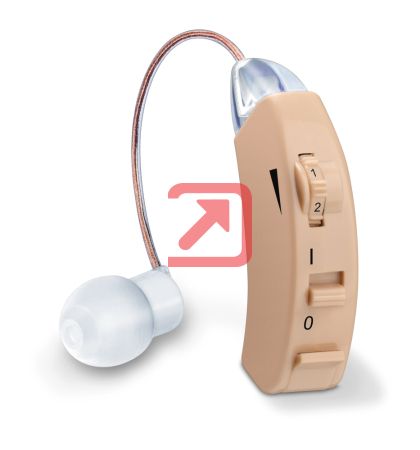 Слухов усилвател Beurer HA 50 hearing amplifier, Frequency range: 100 to 6000 Hz, Amplification: max. 40 dB, Volume: max. 128 dB