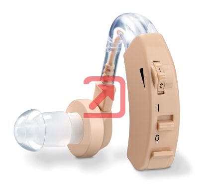 Слухов усилвател Beurer HA 20 hearing amplifier, Individual adjustment to the ear canal, Ergonomic fit behind the ear,3 attachments to individually adjust to the ear canalFrequency range: 200 to 5000 Hz, Maximum volume 128 dB