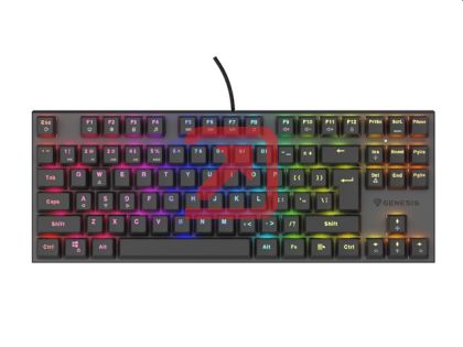 Клавиатура Genesis Mechanical Gaming Keyboard Thor 303 TKL Silent Switch RGB Backlight US Layout Black
