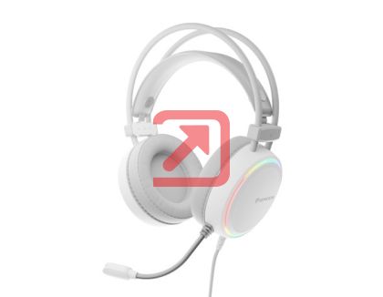 Слушалки Genesis Headset Neon 613 With Microphone RGB Illumination White