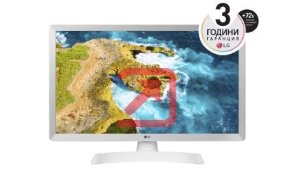 Монитор LG 24TQ510S-WZ, 23.6" WVA, LED, Smart webOS, TV Tuner DVB-T2/C /S2, 1000:1, Mega DFC, 200cd, 1366x768, AI SOUND, WiFi, HDMI, Bluetooth, USB 2.0, HOTEL MODE, AirPlay, Speaker 2x5W, White