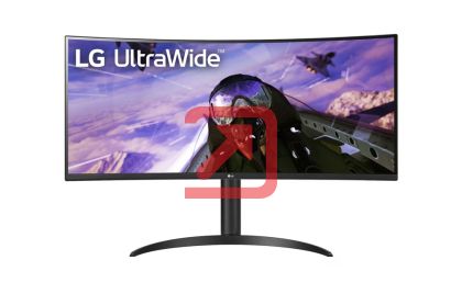 Монитор LG 34WP65CP-B, 34" UltraWide AG, Curved VA, 5ms, 1ms MBR, CR 3000:1, 300 cd/m2, 21:9, QHD 3440x1440, HDR10, AMD FreeSync, sRGB 99%, 160Hz, HDMI, DisplayPort, Speaker Maxx Audio 7Wx2, Tilt, Height Adjustable, Headphone Out, Black