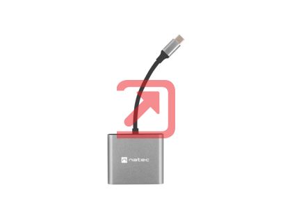 Докинг станция Natec USB-C Multiport Adapter 3 in 1 Fowler MINI USB 3.0, HDMI 4K, USB-C PD