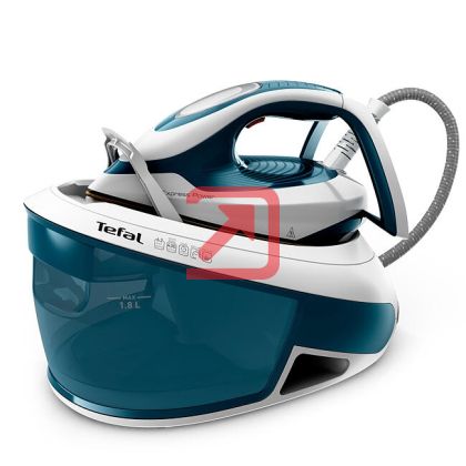 Парогенератор Tefal SV8111E0 EXPRESS POWER, non boiler, blue, 2800W, 2min heat up - manual setting - pump pressure 6.2 bars - 120g/min - steam boost 430g/min - DAC soleplate - removable water tank 1,8L - auto off - eco - lock system - removable anti calc