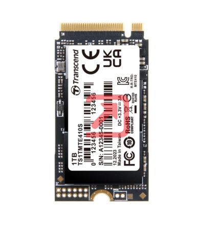 Твърд диск Transcend 1TB, M.2 2242, PCIe Gen4x4, NVMe, 3D TLC, DRAM-less