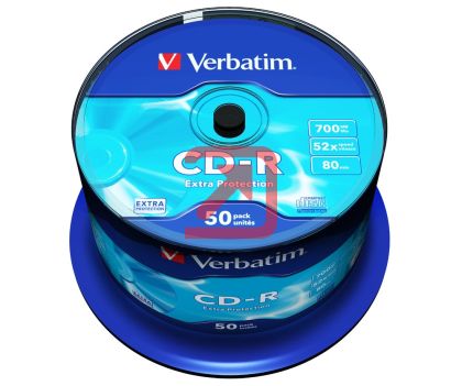 Медия Verbatim CD-R 700MB 52X EXTRA PROTECTION SURFACE (50 PACK)